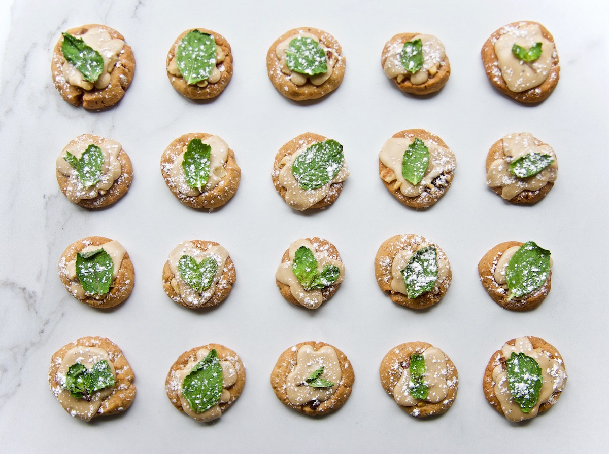 Juniper Berry Glazed Walnut Shortbread Cookies Grace & Lightness Magazine