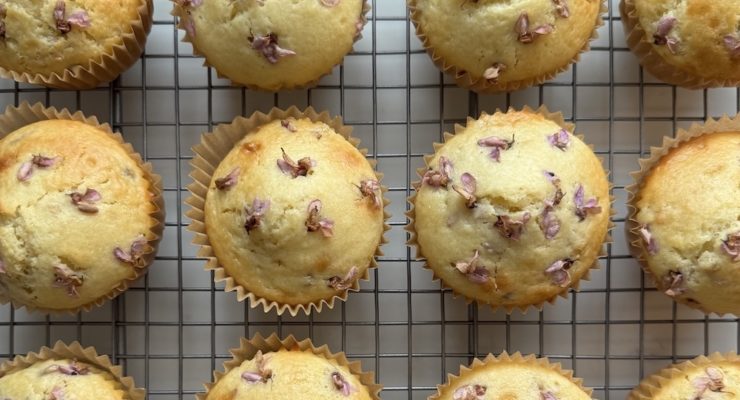 redbud flower muffin recipe