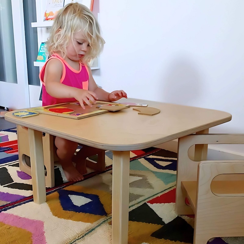 wooden toddler table