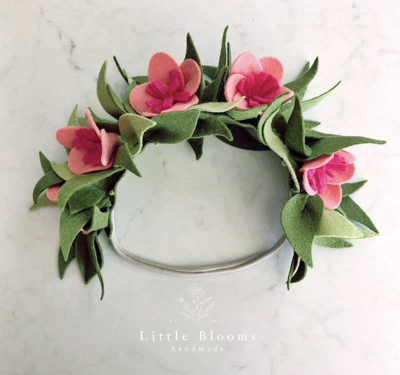 Moana felt flower crown