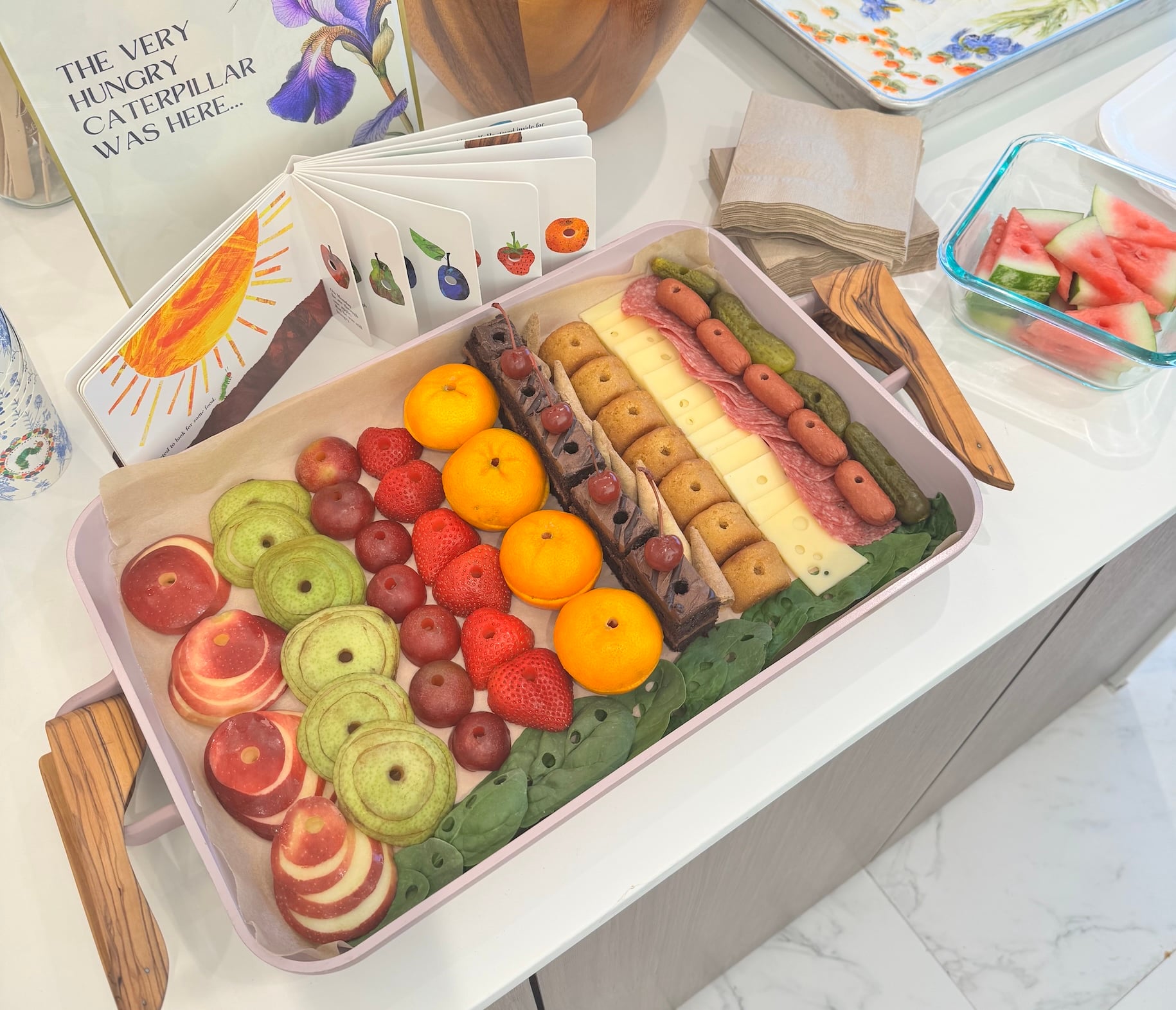 very hungry caterpillar charcuterie